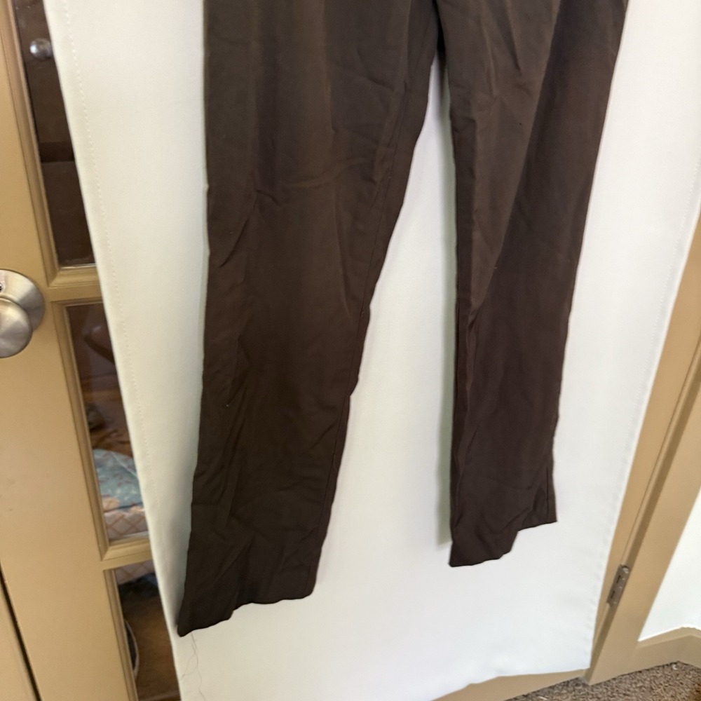 Banana Republic Womens 4 Brown 100% Wool Straight Leg Trousers Slacks Vintage - Picture 3 of 7
